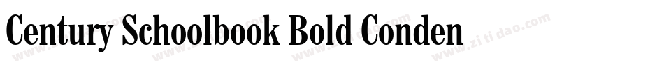 Century Schoolbook Bold Condensed BT字体转换